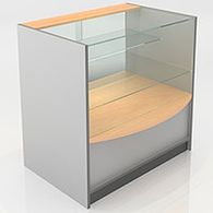 Прилавок остекленный, с раздвижными стеклянными дверцами F6090PS