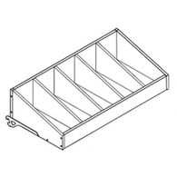 Полка из ЛДСП Stahler высокая с разделителями Н=250 G=470 L=1000