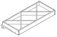 Полка металлическая с разделителями под углом Stahler G=470 H=100 L=1000