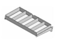 Полка из ЛДСП с разделителями Stahler G=450 H=100 L=665