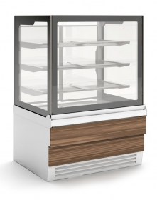 Прилавок кондитерский Carina 06 0,6 (орех тоскана, серебро)